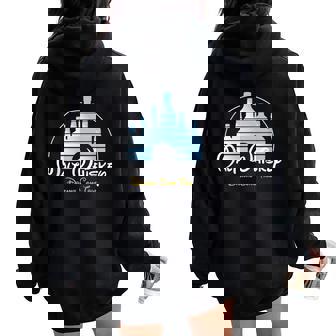 Malt Whiskey Dreams Come True Parodia Women Oversized Hoodie Back Print - Regaloses
