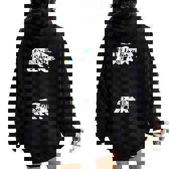 Mama Bear Baby Bear Pregnancy Pregnant Mom Women Women Oversized Hoodie Back Print | Seseable CA
