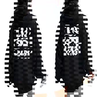 Mama Of The Birthday Boy Two Cool 2Nd Bday Mother Mama Mommy Women Oversized Hoodie Back Print | Mazezy