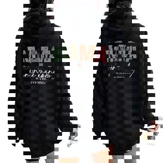 Mama In The Making Ivf Strong Ivf Transfer Day Women Oversized Hoodie Back Print | Mazezy