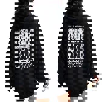 Mama Mom Son Love Mama Mommy Son Squad Mother's Day Matching Mom Sons Mother Son Small Black Women Oversized Hoodie Back Print | Mazezy