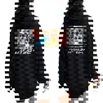 Mama Vibes 90’S Vintage Mother's Day Women Oversized Hoodie Back Print | Mazezy