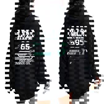 Maman 2025 Cadeau Maman En Cours Annonce Grossesse Sweat à capuche oversize pour femme avec imprimé dans le dos - Cadeauxyz