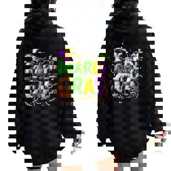 Mardi Gras 2025 Outfits For Women Women Oversized Hoodie Back Print - Thegiftio