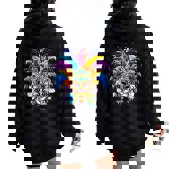 Masqueénitien De Carnaval Pour Homme Et Sweat à capuche oversize pour femme avec imprimé dans le dos - Cadeauxyz