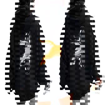 Matching Couple Cat Lover Portal Animal For Him & Her Women Oversized Hoodie Back Print - Monsterry