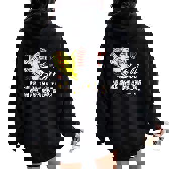 Mawmaw Of Both Baseball Softball Mother's Day For Family Women Oversized Hoodie Back Print - Seseable