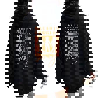 Melanin Cowgirl Swag Black History Month Girls African Women Oversized Hoodie Back Print - Seseable