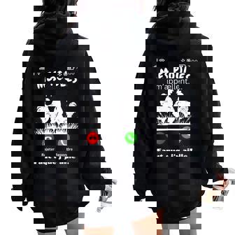 Mes Poules M'appellent Fermier Jardin Humour Homme Sweat à capuche oversize pour femme avec imprimé dans le dos - Cadeauxyz