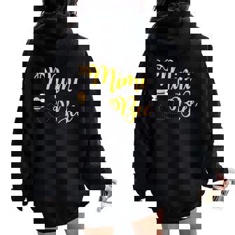Mimi Bee Cute Mommy To Bee Women Oversized Hoodie Back Print - Seseable