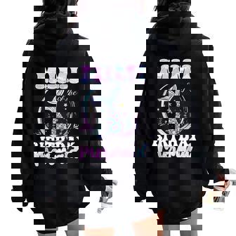 Mimi Of The Birthday Princess Girl Mermaid Matching Family Women Oversized Hoodie Back Print - Monsterry