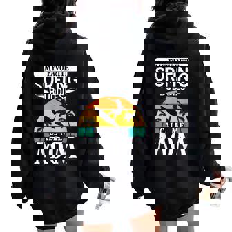 Mis Amigos De Surf Favoritos Me Llaman Mom Surfer Surfboarder Women Oversized Hoodie Back Print - Regaloses