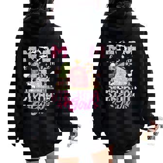 Mom Of The Birthday Girl 1St Birthday Pink Cow Farm Women Oversized Hoodie Back Print - Monsterry