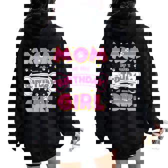 Mom And Dad Of The Birthday Girl Dog Family Party Decor Women Oversized Hoodie Back Print - Thegiftio