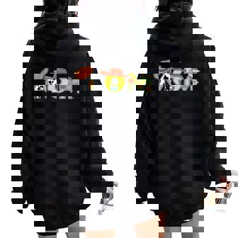 Mom Western Sheriff Woody Idea Women Oversized Hoodie Back Print - Seseable