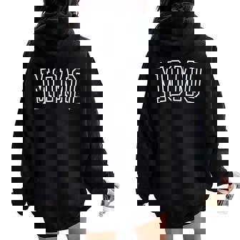 Momo College Momo Grandma Momo Grandmother Women Oversized Hoodie Back Print - Thegiftio UK