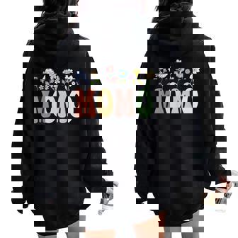 Momo Wildflower Floral Momo Women Oversized Hoodie Back Print | Seseable CA
