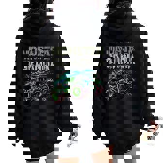 Monster Truck Grandma Family Matching Monster Truck Lovers Women Oversized Hoodie Back Print - Seseable
