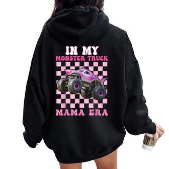 Monster Truck Mama Era Monster Truck Are My Jam Truck Lovers Women Oversized Hoodie Back Print - Thegiftio UK