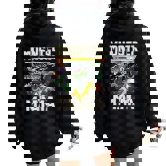 Monster Truck Mama Monster Truck Are My Jam Truck Lovers Women Oversized Hoodie Back Print | Mazezy