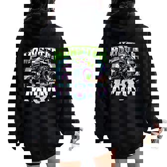 Monster Truck Race Racer Driver Mom Mother's Day Women Oversized Hoodie Back Print | Mazezy