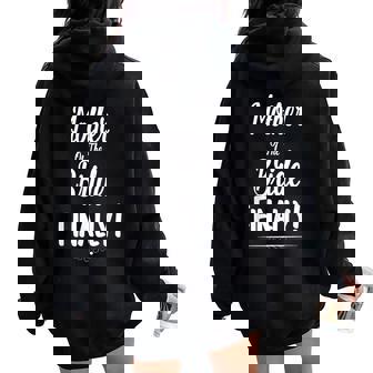 Mother Of The Bride Finally Wedding Marriage Women Oversized Hoodie Back Print - Seseable