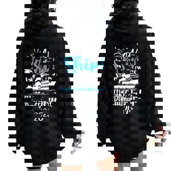 Mother Daughter Trip 2025 Cruise Vacation Mom Matching Women Women Oversized Hoodie Back Print - Seseable