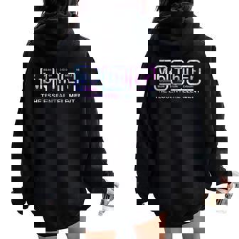 Mother The Essential Element Mom Mother Science Chemistry Women Oversized Hoodie Back Print - Seseable