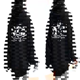 Mother Of The Groom Mob Mog Mom Wedding Bachelorette Women Oversized Hoodie Back Print - Thegiftio UK