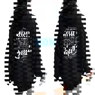 Mother Son Squad Matching Mom Mother Son Mommy Women Oversized Hoodie Back Print | Mazezy