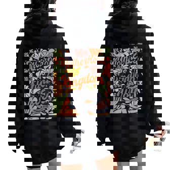 Motherhood Is Kingdom Work Bible Verse Christian Mom Mama Women Oversized Hoodie Back Print | Mazezy