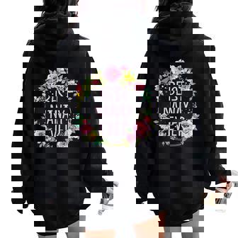 Floral Best Nanay Ever Filipino Mom Women Oversized Hoodie Back Print | Mazezy