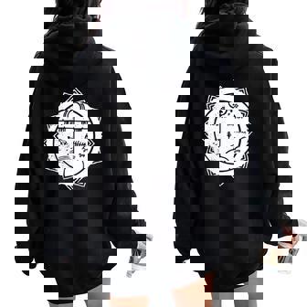 Motif Shaman Indien De Sibérie Sweat à capuche oversize pour femme avec imprimé dans le dos - Cadeauxyz
