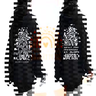 Multiple Sclerosis Awareness Ms Awareness Rainbow Support Women Oversized Hoodie Back Print - Seseable