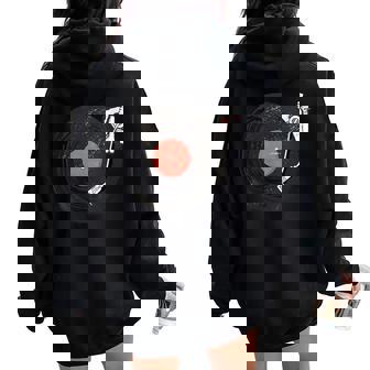 Musicien Eninyle Dj Table Tournante Producteur De Musique Sweat à capuche oversize pour femme avec imprimé dans le dos - Cadeauxyz