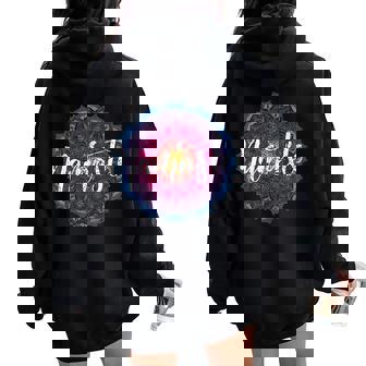 Namaste Hatha Yoga Méditation Mandala Amour Spirituel Sweat à capuche oversize pour femme avec imprimé dans le dos - Cadeauxyz