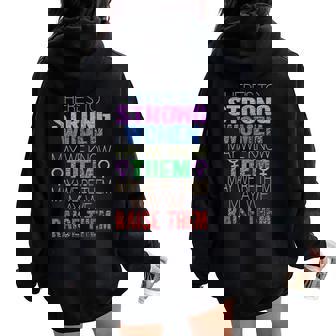 National Women's History Month Feminist Feminism Women Oversized Hoodie Back Print - Thegiftio UK