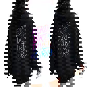 Nerdy Dirty Inked & Curvy Tattoo Woman Girl Nerd Tank Top Women Oversized Hoodie Back Print - Monsterry