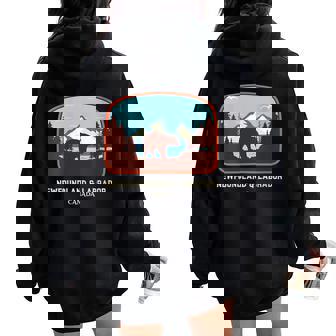 Newfoundland And Labrador Canada Women Oversized Hoodie Back Print - Monsterry
