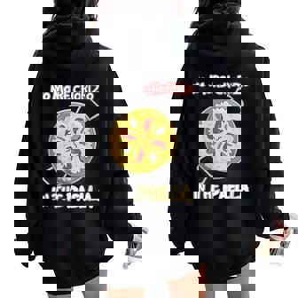 No More Chorizo In The Paella Cuello Women Oversized Hoodie Back Print - Regaloses