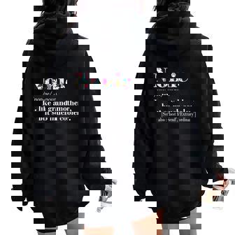 Nonie Like Grandmother But So Much Cooler Women Oversized Hoodie Back Print - Seseable