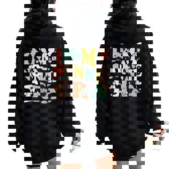 In My Nonnie Era Sarcastic Groovy Retro Women Oversized Hoodie Back Print - Thegiftio UK