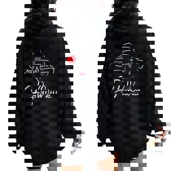Not A Day Over Fabulous Cute Graphic Birthday Women Oversized Hoodie Back Print - Seseable