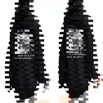 Oh The Huge Manatee Hindenburg Classic Dank Meme Women Oversized Hoodie Back Print - Monsterry