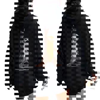 Otter Rock On Rock And Roll For Men Women Kid Women Oversized Hoodie Back Print - Monsterry
