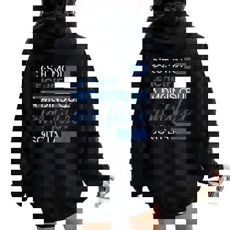 Papa De Fille Fête Des Pères Cadeau Papa Humour Papa Sweat à capuche oversize pour femme avec imprimé dans le dos - Cadeauxyz