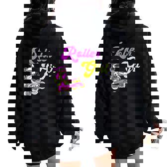 Patinador En Línea Roller Girl Patinaje Derby Sport Women Oversized Hoodie Back Print - Regaloses