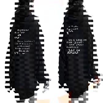 Am I Perfect No Humor Sarcastic Sweat à capuche oversize pour femme avec imprimé dans le dos - Cadeauxyz