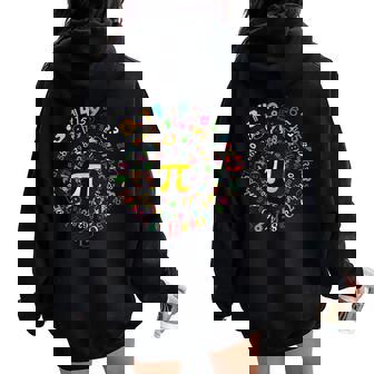 Pi 314 Math Pi Lovers Boy Girl Toddler Mathematic Pi Number Women Oversized Hoodie Back Print - Monsterry