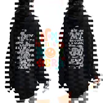 In My Praying Mama Era Religious Mom Christian Women Oversized Hoodie Back Print | Seseable UK